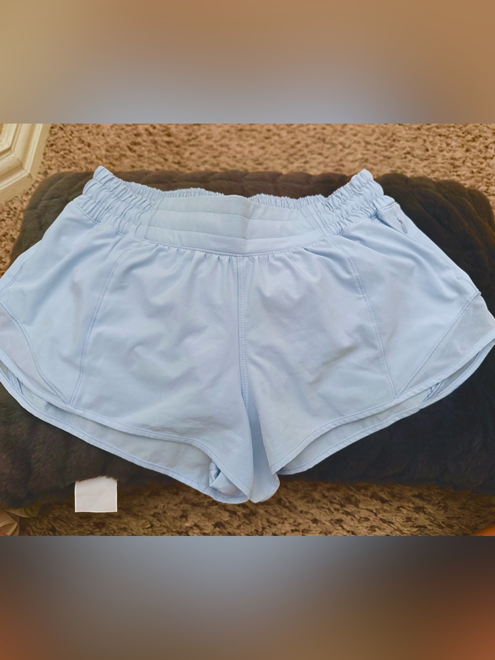 Lululemon Hottie Hot 2.5” Light Blue Athletic Shorts